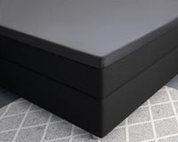 Primaviera Deluxe Satijnen Topper Hoeslaken Antraciet 140 x 200 cm
