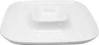 Vin Bouquet Plateau 26x26cm Wit Porselein