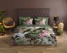 Good Morning dekbedovertrek bladeren - 1 persoons 140x200/220 cm - Groen - 100% Katoen renforcé