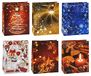 TSI Geschenkzakjes KERSTSERIE 8, verpakking van 12, grootte: groot (HxBxD 32 x 26 x 13,5 cm), art. nr. 83318