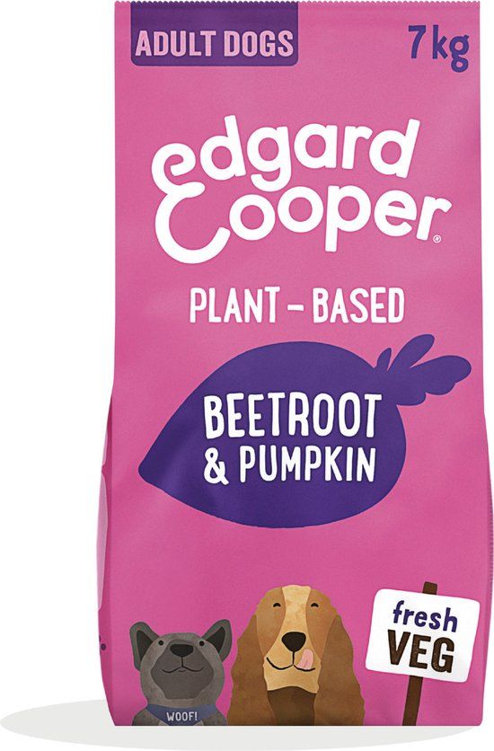 Edgard & Cooper Plantbased Adult Rode Biet&Pompoen - Hondenvoer - 7 kg
