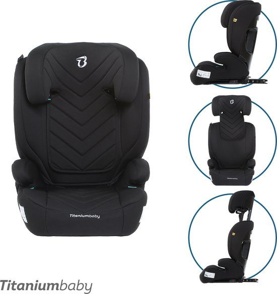 Titaniumbaby Vidar i-Size Isofix Autostoel - Zwart
