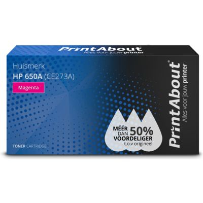 PrintAbout Huismerk HP 650A (CE273A) Toner Magenta
