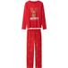 ESMARA® Pyjama femme (rouge, M(38/40))