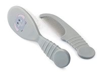 Lulabi Elephantine borstel en kam, polypropyleen, 2 stuks, standaard, medium, 80 stuks