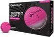 TaylorMade SpeedSoft Hi-Vis Golfballen 2025 - Roze - 12 Stuks