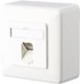 RIA Metz Connect 1307370002-I Netwerkdoos Opbouw (op muur) CAT 6 1 poort Zuiver wit