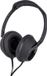 Forever Headset, zwart. Koptelefoon met kabel, AUX-aansluiting, geïntegreerde microfoon en bediening voor het aannemen van telefoongesprekken. Geschikt voor sport