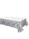 Datex - TV8-150, Panama digitaal bedrukt tafelkleed, 150 x 150 cm, wit