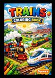 Trains coloring book