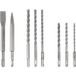 FRITZFURT 3161-3008 40CR-staal Jeu de forets à percussion 8 pièces 6 mm, 8 mm, 10 mm, 12 mm SDS-Plus 1 set(s)