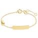 Lucardi Kinder 14 karaat gouden plaatarmband met hart