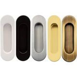 Fimet Griffschale 3665 oval 125 x 40 mm aus Metall, matt silber