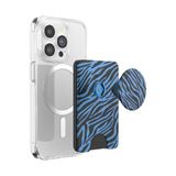 PopSockets Telefoonportemonnee met uitbreidingsgreep, telefoonkaarthouder, compatibel met draadloos opladen, portemonnee compatibel met MagSafe-Zed