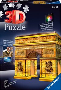Ravensburger Arc de Triomphe Night Edition - 3D Puzzel - 216 Stukjes