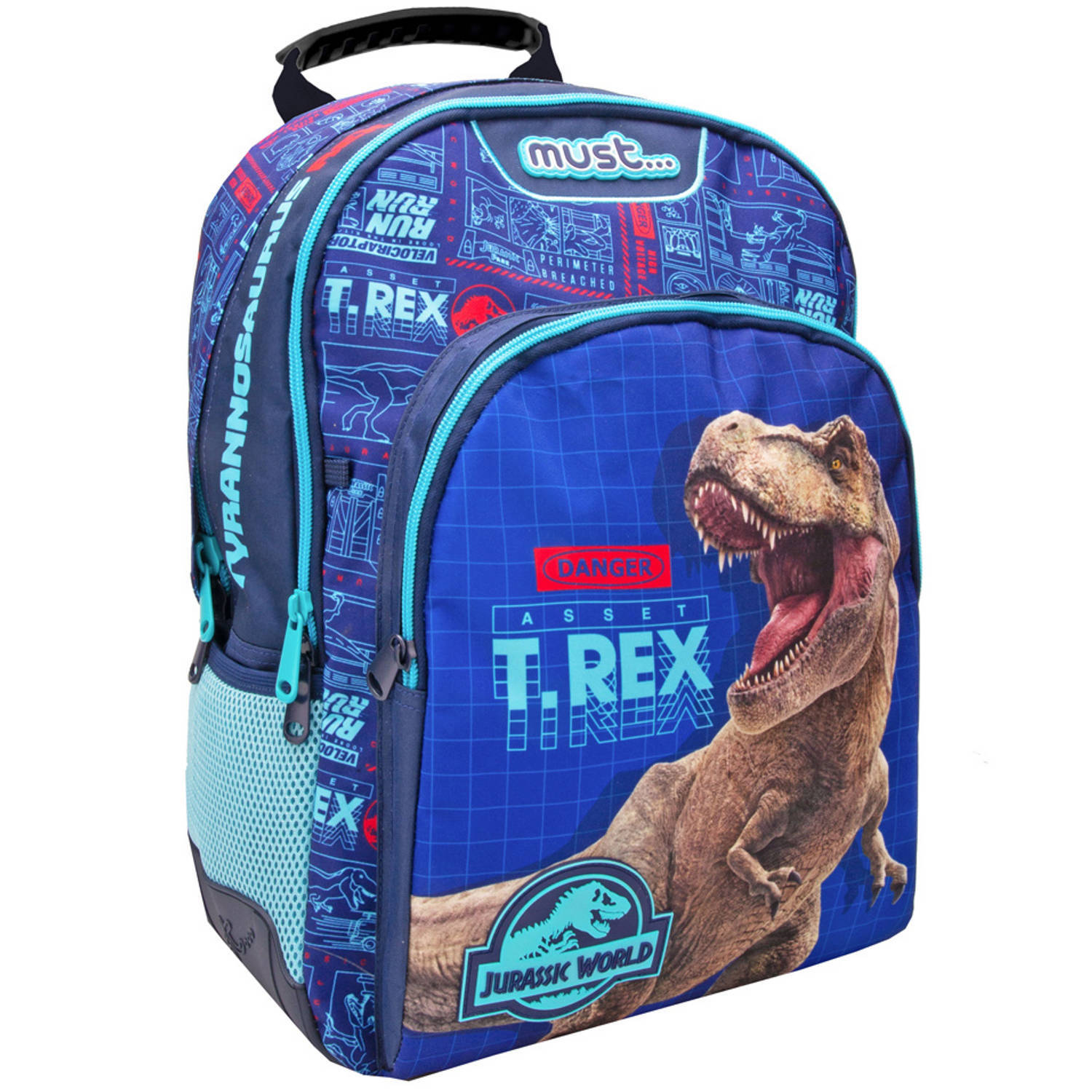 Jurassic World rugzak, t-rex - 45 x 33 x 16 cm - polyester