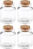Merkloos Glas Transparant Potje 32 stuks 5 x 6 cm