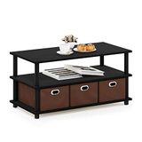 FURINNO Gruen 3-Tier Boekenkasten, Blackwood