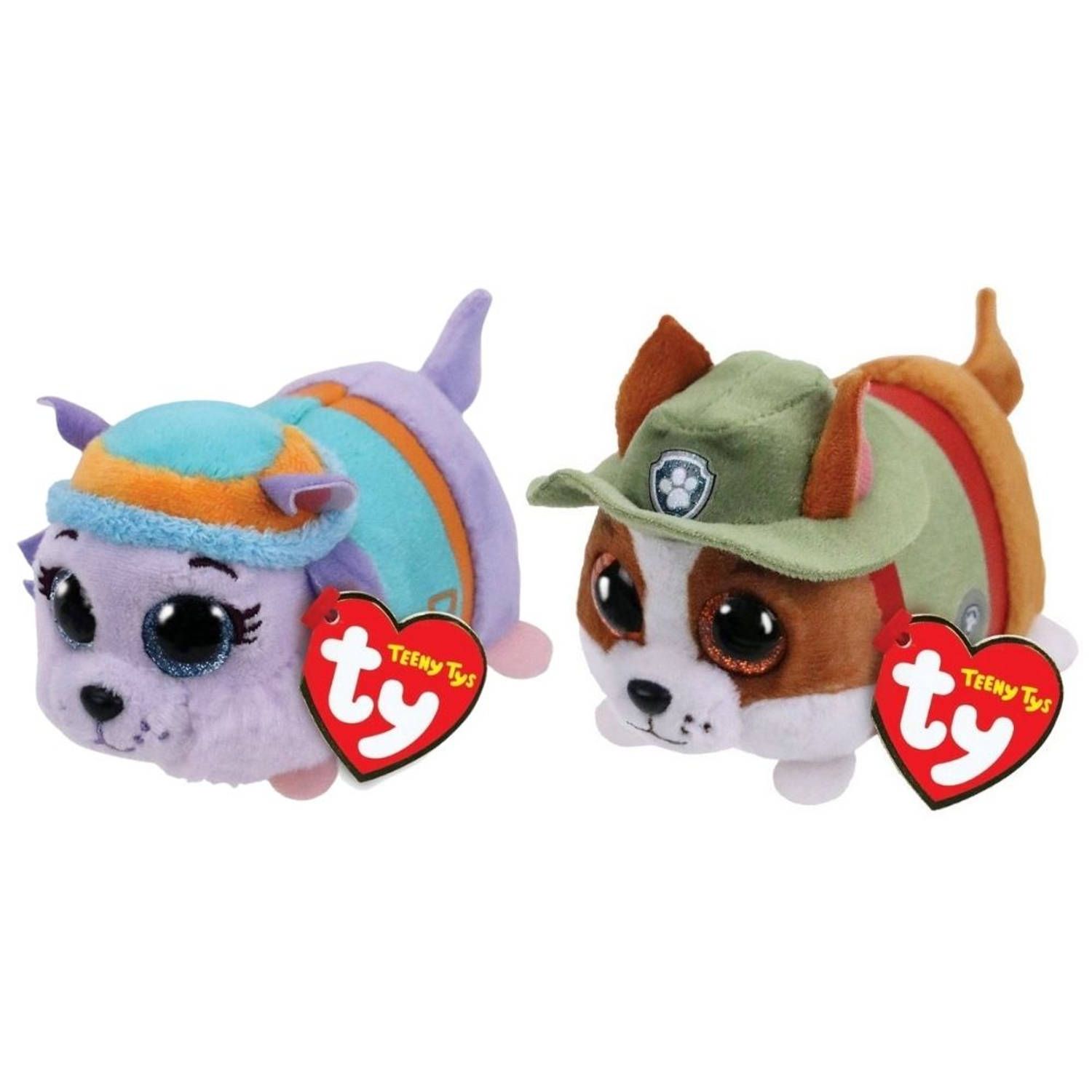 TY - Knuffel - Teeny Paw Patrol - Everest & Tracker - Meerkleurig