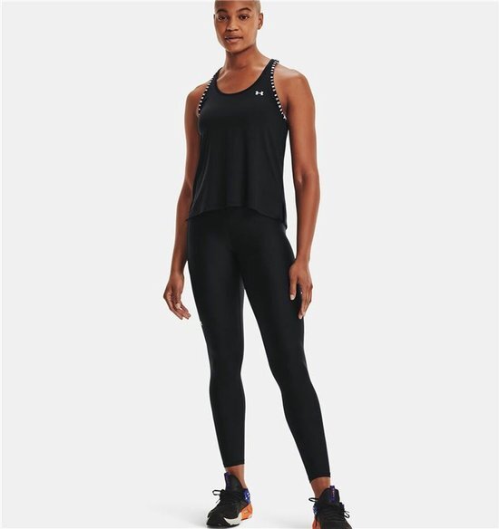 Under Armour Knockout Tank Dames Sporttop - Maat L - Black / Black / White