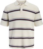Jack & Jones Jormaine Knit Stripe Polo Sn 12292227 Sea Salt