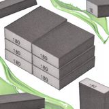 Merkloos / Sans marque FPH AJKA BIS Schuurblokken Set P180 - 6 stuks - Flexibel en duurzaam