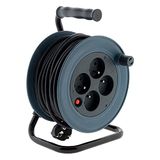 Zenitech Kabelhaspel voor huishouden, 15 m, 3G1 mm², grijs