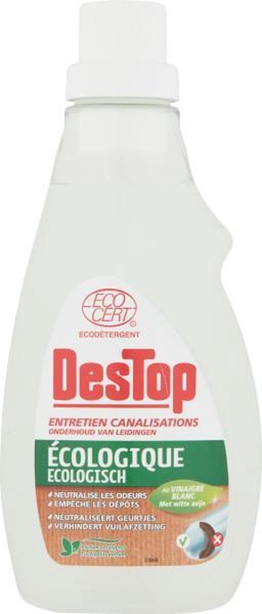 DesTop Onderhoud leidingen Ecologisch Met witte azijn - 750 ml