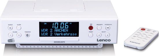 Lenco KCR-190WH Keukenradio - DAB/FM - Bluetooth - Wit