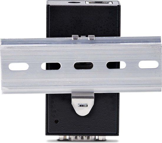 StarTech.com 1-Port Serieel naar Ethernet Adapter - RS232 - PoE - Zwart