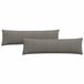 vidaXL - Coussin d'assise - 2 pièces - Gris clair - 145 x 40 cm - Tissu velours côtelé