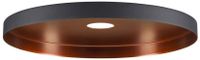 SLV LALU® PLATE 33, abat-jour, douille E27, Mix&Match, H: 1,5 cm, noir / bronze