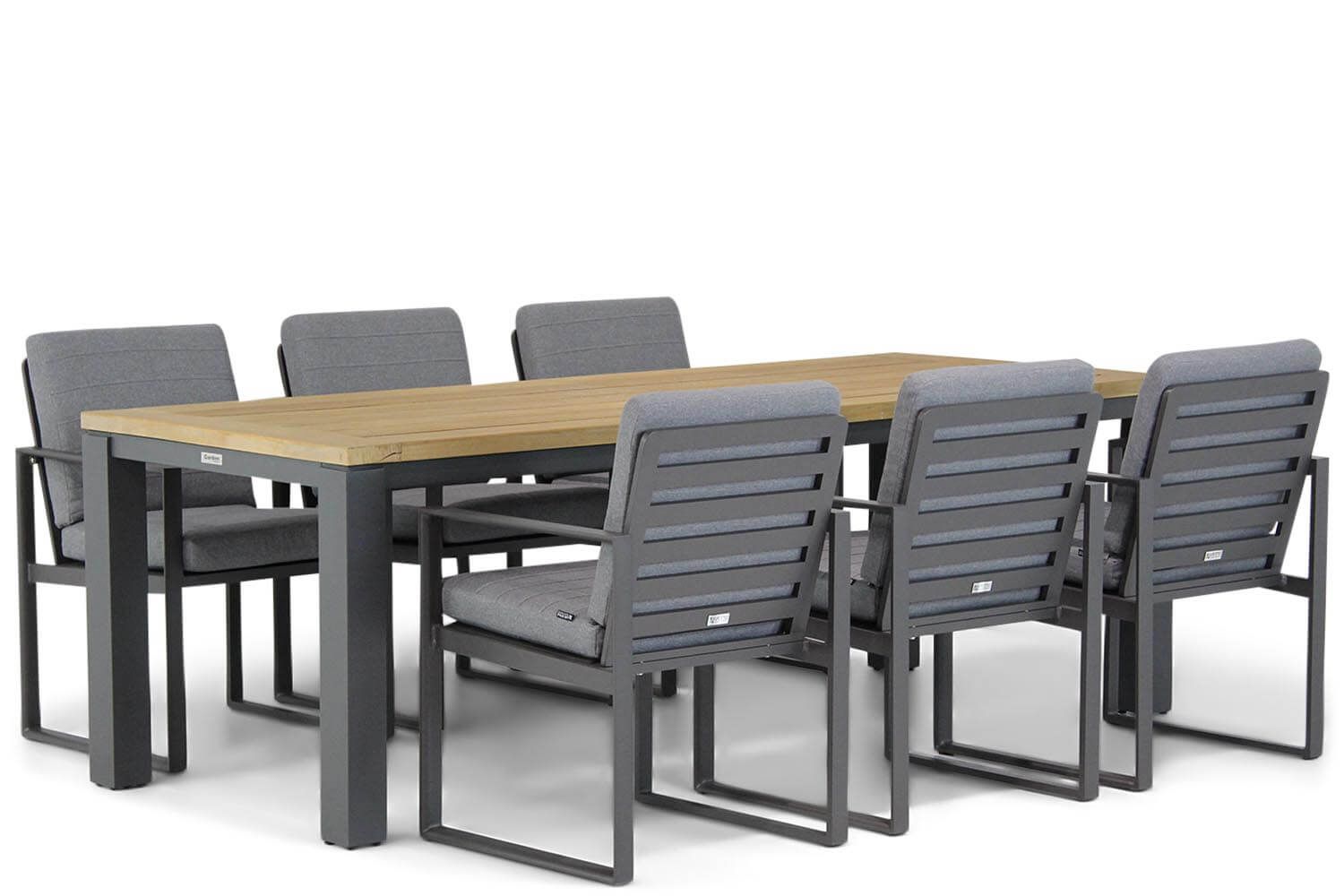 Santika Furniture Santika Zaga/Veneto 230 cm dining tuinset 7-delig