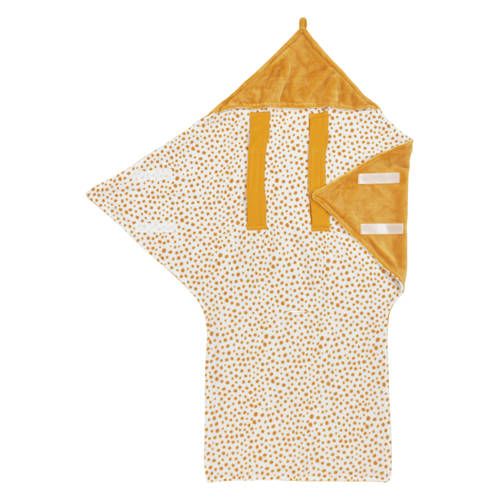Meyco Fleece Swaddle Blanket Cheetah Honeygold
