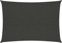 vidaXL Zonnezeil 160 g/m² 3,5x4,5 m HDPE Antracietkleurig