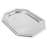 Garcia de Pou Verzilverde 8-hoekige serveerplateaus in plastiek - 35 cm (5 stuks)