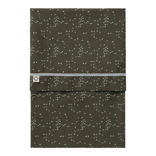 Noppies Baby Comfort Botanical Poplin Reversible Baby Crib Sheet GOTS 110x140 cm - Beetle