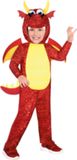 Amscan Kinderkostuum Draak Junior Polyester Rood/geel Mt 4-6 Jaar