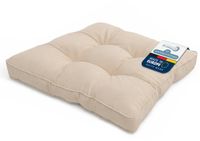 Beautissu Tuinkussen Waterafstotend Outdoor Kussen 60x60x10 cm – Zitkussen Natuur Kussen voor Tuinmeubelen – Flair Lounge