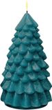 Deluxe Homeart Bougie de Noël LED Vert foncé 18cm