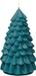 Deluxe Homeart Bougie de Noël LED Vert foncé 18cm