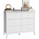 Homcom Ladekast - MDF, Spaanplaat - 100L x 40B x 78H cm - Wit