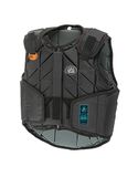 USG Eco-Flexi Panel-veiligheidsvest, EN 13158-2018, veiligheidsvest, zwart, kinderen XS