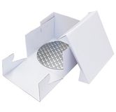 PME Cake Box & Round Cake Board 23x23x15 cm White Cardboard