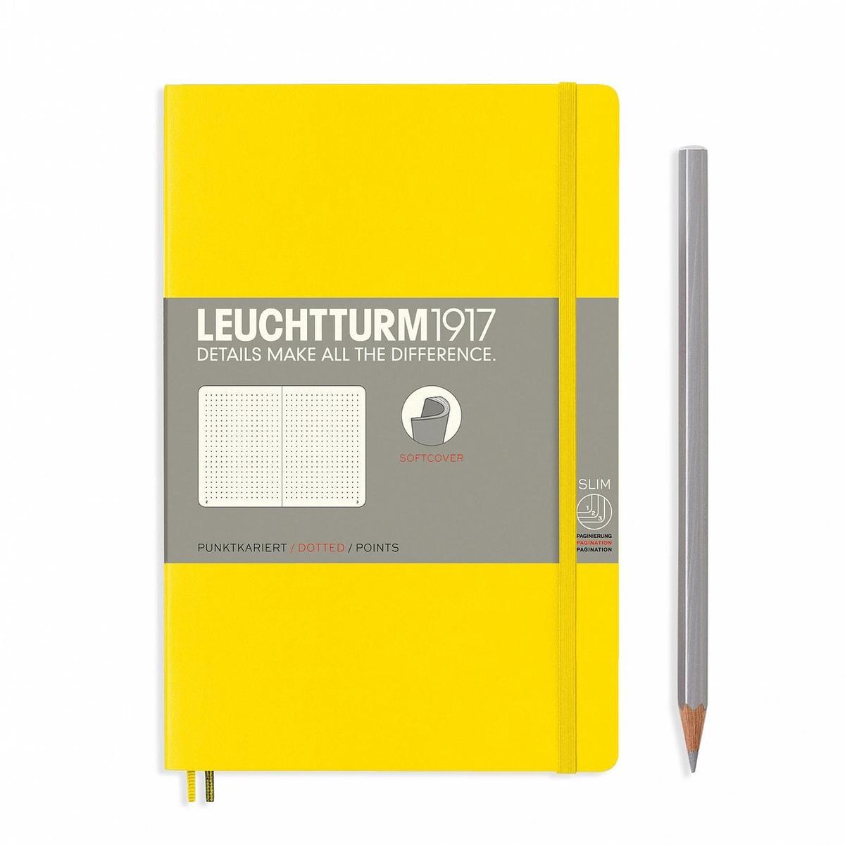 Leuchtturm1917 Leuchtturm 1917 B6 notitieboek dotted softcover lemon