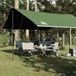Merkloos Waterdichte Campingtent 460x305x210 cm voor Outdoor Activiteiten