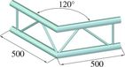 ALUTRUSS BQ2-PAC22V 2-way Corner 120°