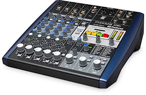 PreSonus StudioLive AR8c Analoog mengpaneel / 8-kanaals audio-interface compatibel met USB-C/stereo SD-recorder