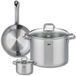 Fackelmann Set de 1 poêle 24 cm et 2 casseroles 12 et 26 cm Elo Profi Citrin
