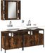 Maison Exclusive - Ensemble de meubles de salle de bain 3 pièces en bois composite chêne fumé